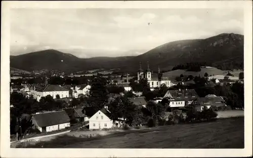 Ak Hejnice Haindorf Region Reichenberg, v Jizerskych horach, Panorama