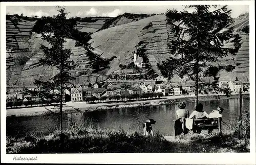 Ak Hatzenport in Rheinland Pfalz, Flusspartie, Ortschaft, Landschaft