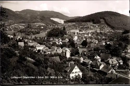 Ak Ottenhöfen Schwarzwald, Blick von oben