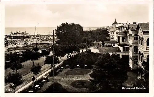 Ak Ostseebad Ahlbeck Heringsdorf Usedom, Strandpromenade, Seebrücke, Häuser