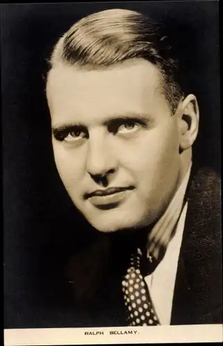 Ak Schauspieler Ralph Bellamy, Portrait