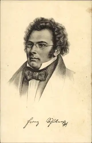 Künstler Ak Franz Schubert, Österreichischer Komponist