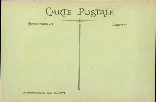 KünstlerAk Griff, M'touche pas, ou ben j dis a mon pé c qu tas fait avec Jean sous le grand poummier