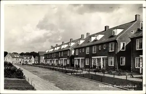 Ak Steenwijk Overijssel, Rembrandtstraat