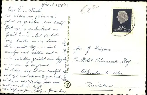 Ak Staphorst Overijssel Niederlande, Zwanevijver