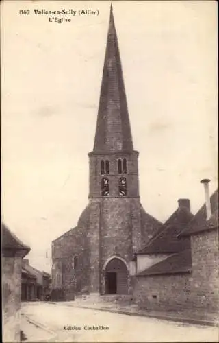Ak Vallon en Sully Allier, L'Eglise