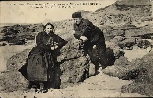 Ak Le Portel Pas de Calais, Types de Matelot et Matelote