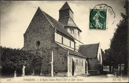 Ak Touques Calvados, L'Eglise Saint Pierre