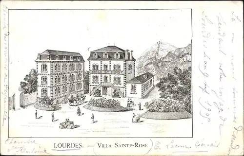 Litho Lourdes Hautes Pyrénées, Villa Sainte Rose