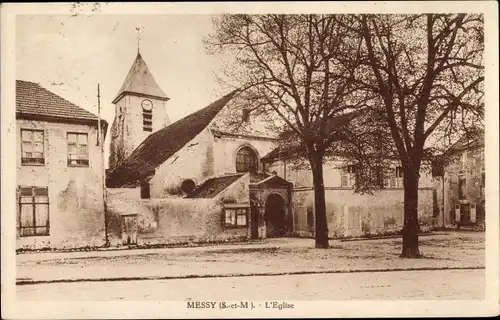 Ak Messy Seine et Marne, L'Eglise