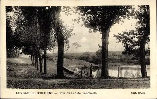 Ak Les Sables d'Olonne Vendée, Coin du Lac de Tanchette