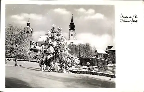 Ak Linz an der Donau Oberösterreich, Pöstlingberg, Kirche