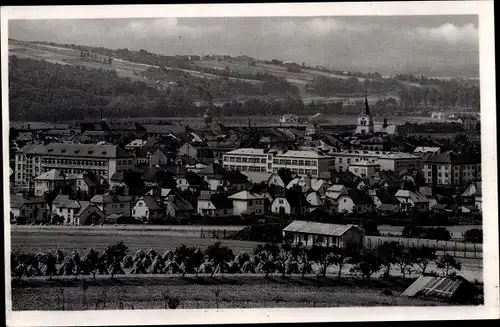 Ak Valašské Meziříčí Walachisch Meseritsch Region Zlin, Totalansicht der Ortschaft