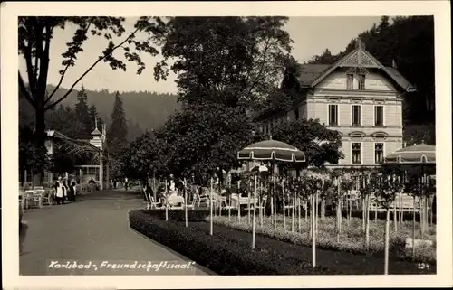 Ak Karlovy Vary Karlsbad Stadt, Gasthaus Freundschaftssaal