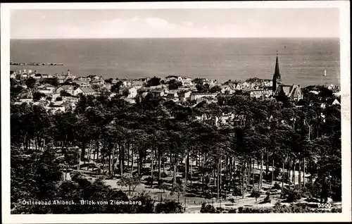 Ak Ostseebad Ahlbeck Heringsdorf Usedom, Blick vom Zierowberg, Kirchturm