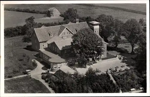 Foto Bruhnskoppel Malente in Ostholstein, Fliegeraufnahme vom Hermann Jeddicke Heim