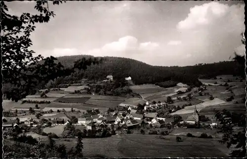 Ak Hettigenbeuern Buchen im Odenwald, Pension Erholungsheim Diedrich, Panorama