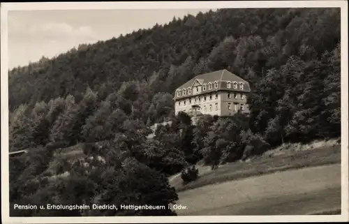 Ak Hettigenbeuern Buchen im Odenwald, Pension Erholungsheim Diedrich