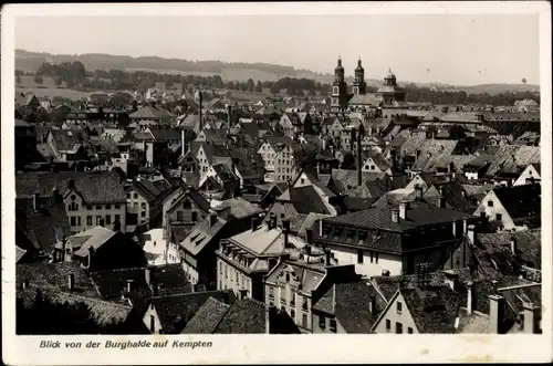 Ak Kempten im Allgäu Schwaben, Vogelschau