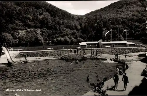 Ak Bad Münstereifel in Nordrhein Westfalen, Schwimmbad