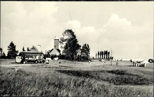 Ak Pelzerhaken Neustadt in Holstein, Zeltplatz und Leuchtturm