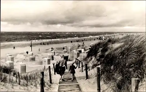 Ak Insel Baltrum in Ostfriesland, Weg zum Strand