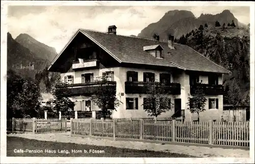 Ak Horn Schwangau im Ostallgäu, Gasthof Haus Lang