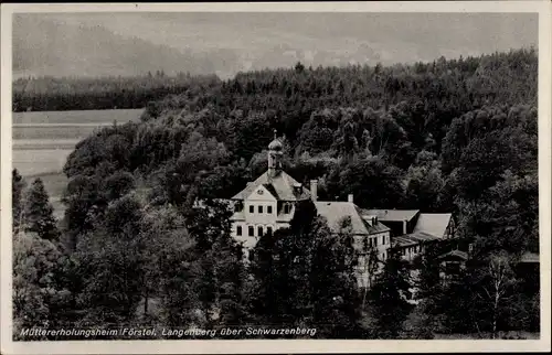 Ak Langenberg Schwarzenberg im Erzgebirge Sachsen, Heimstätte Förstel