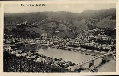 Ak Cochem an der Mosel, Gesamtansicht