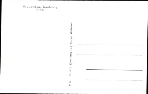 Ak Jakobsberg Beverungen Kreis Höxter, St. Josefsberg, Neubau