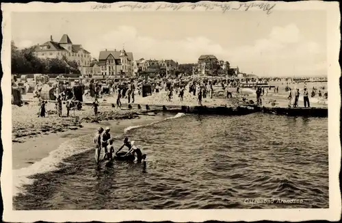 Ak Ostseebad Arendsee Kühlungsborn, Strandleben