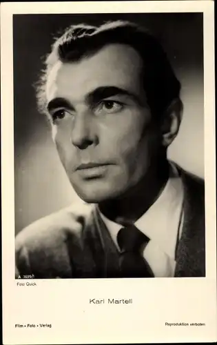 Ak Schauspieler Karl Martell, Portrait