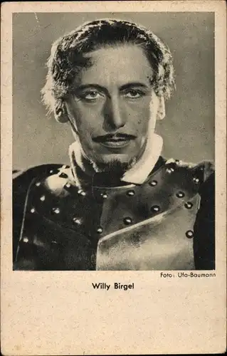 Ak Schauspieler Willy Birgel, Portrait, Ritterrüstung