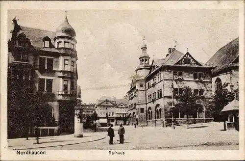 Ak Nordhausen am Harz, Rathaus