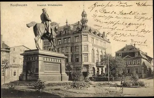 Ak Nordhausen am Harz, Friedrich Wilhelmsplatz