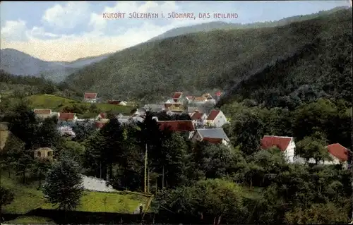 Ak Sülzhayn Ellrich Thüringen, Das Heiland, Panorama