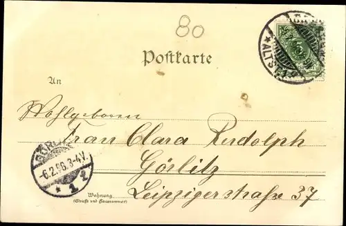 Litho Dresden Neustadt, Neustädter Markt, Panorama, Italienisches Dörfchen