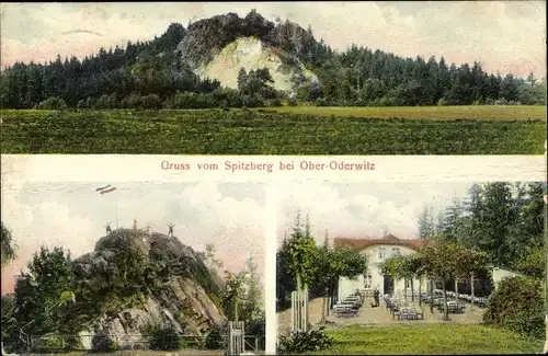 Ak Ober Oderwitz in der Oberlausitz, Spitzberg, Gartenanlagen
