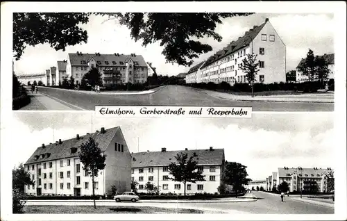 Ak Elmshorn in Schleswig Holstein, Gerberstraße und Reeperbahn