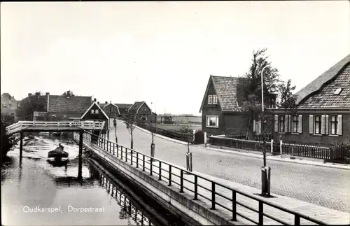 Ak Oudkarspel Nordholland, Dorpsstraat