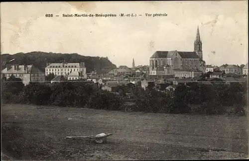 Ak Saint Martin de Beaupréau Maine et Loire, Vue generale