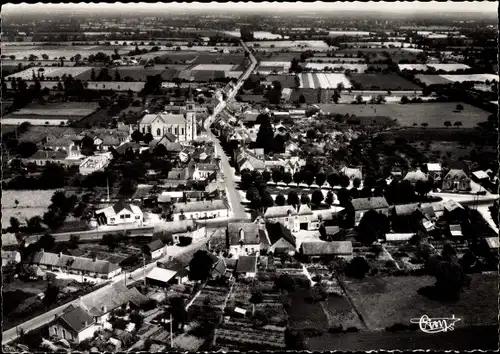 Ak Auverse Maine-et-Loire, Flugbild