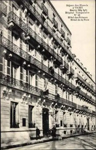 Ak Vichy Allier, Hopital Temporaire, Guerre 1914-1915, Hotel des Princes