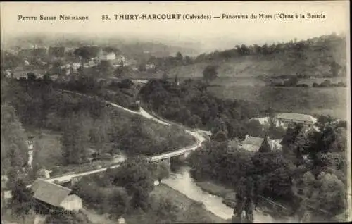 Ak Thury Harcourt Calvados, Panorama du Hom