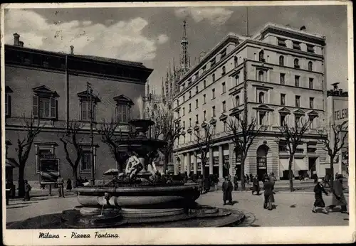 Ak Milano Mailand Lombardia, Piazza Fontana