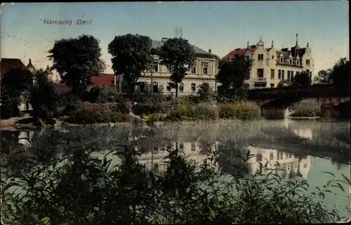 Ak Havlíčkův Brod Německý Brod Deutschbrod Region Hochland, Teilansicht