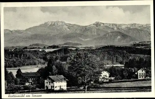 Ak Krottenmühl Söchtenau Oberbayern, Kurheim Simssee von außen