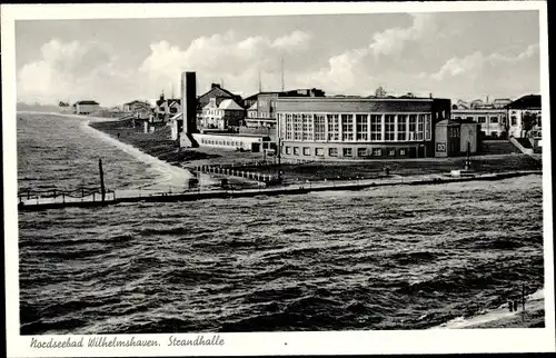 Ak Wilhelmshaven in Niedersachsen, Strandhalle