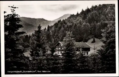 Ak Bad Wiessee in Oberbayern, Bergwirtschafts Sonnenbichl