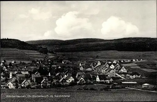 Ak Weidenhausen Gladenbach Hessen, Gesamtansicht, Salzbödetal